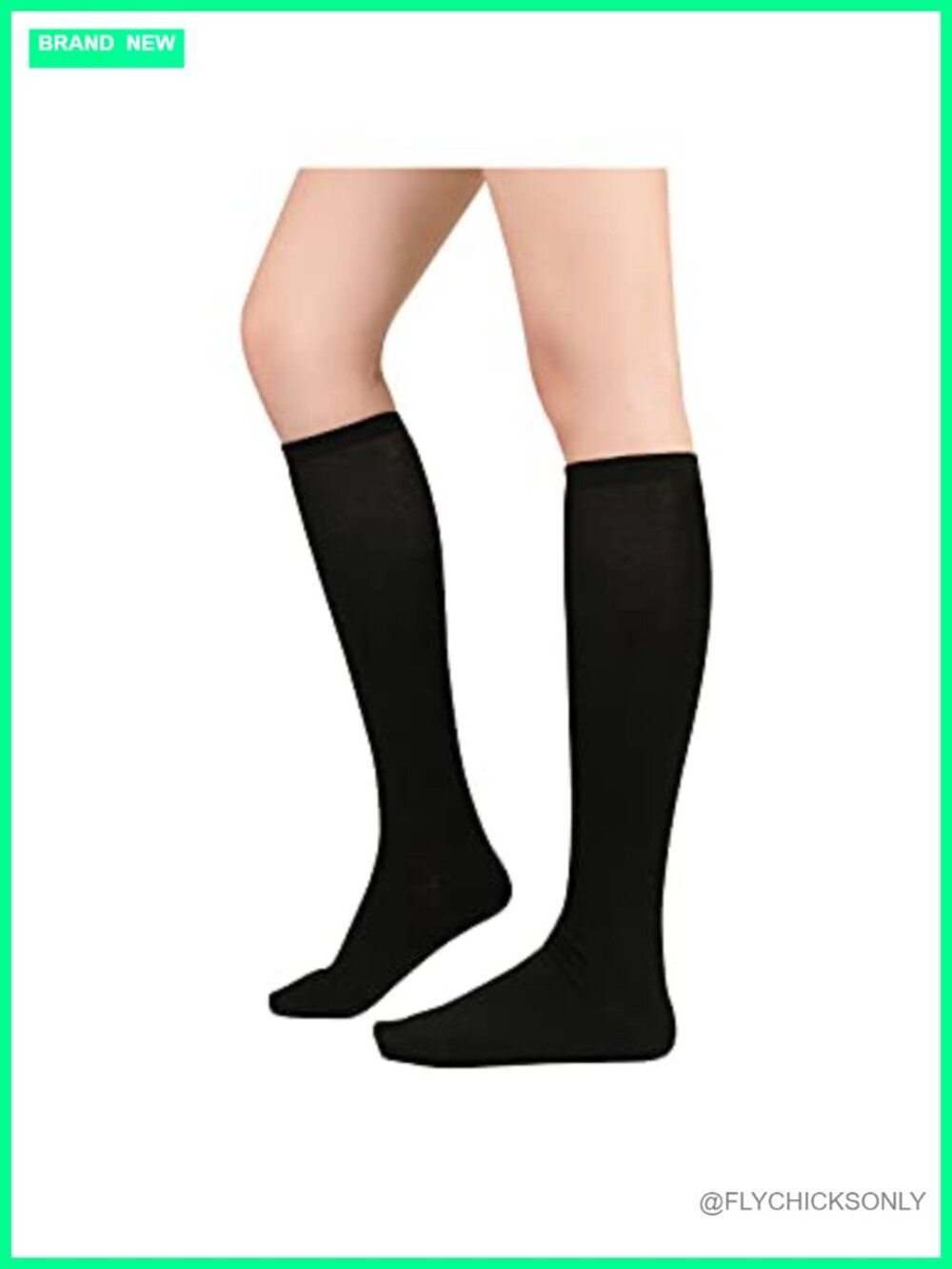 Knee High Socks Soft Stretchy Striped Tube Socks for Women Daily Wear Sports